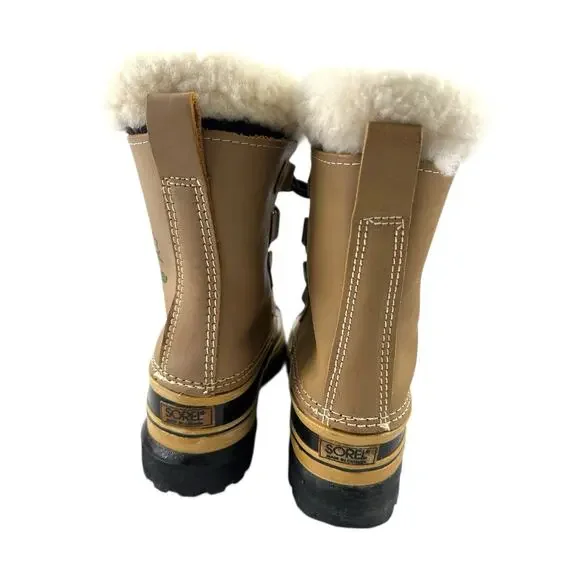VTG Sorel Caribou Kaufman Canada Insulated Leather
Winter Boots Waterproof Sz 8 - Picture 5 of 13